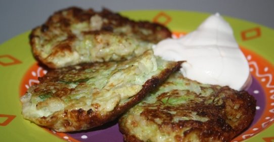 Кабачковые оладьи с рисом
