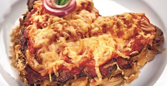 Мясной торт для влюбленных