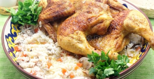 Курица запеченная «По-восточному»