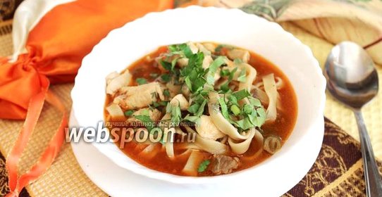 Лагман из курицы