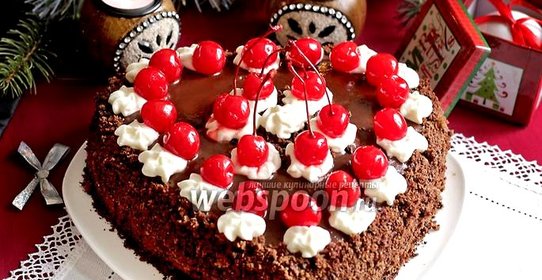 Торт «Пьяная вишня в сливках»