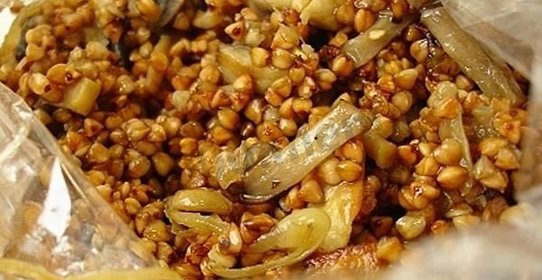 Гречка в рукаве в духовке