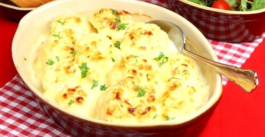 Цветная капуста под соусом с паприкой