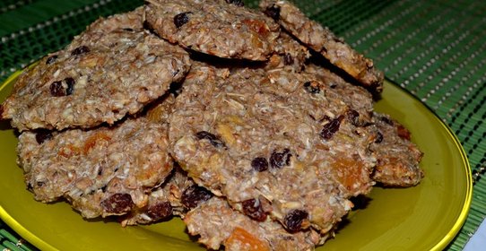 Хлебцы из овсянки с сухофруктами