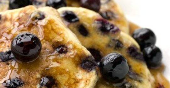 Американские блины с голубикой