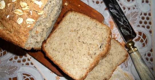 Овсяный хлеб на скорую руку