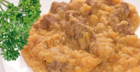 Гороховая каша с мясом