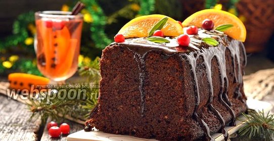 Кекс с шоколадом и красным вином «Новогодний глинтвейн»