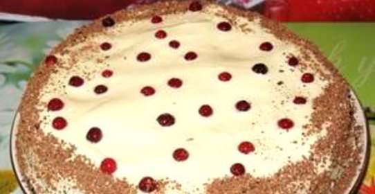 Торт сметанно-ягодный