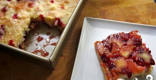 Клюквенно-яблочный пирог