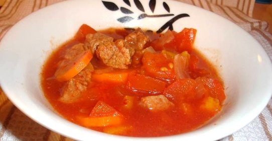 Рагу из говядины в мультиварке