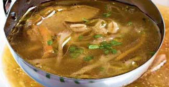 Грибные щи с перловой крупой