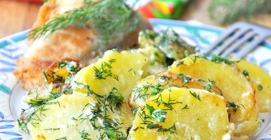 Картофель со сливками