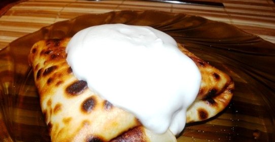 Блины, фаршированные яйцом