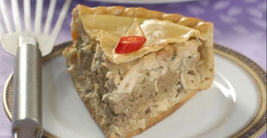 Пирог из кролика с паштетом