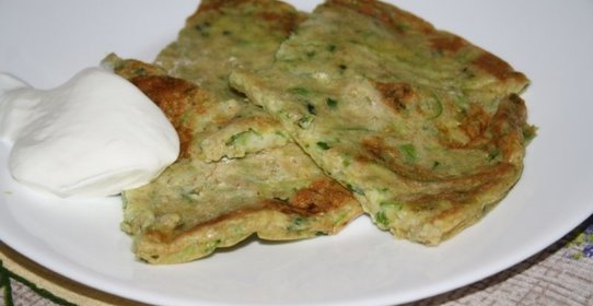 Диетическая кабачковая лепешка