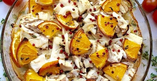 Оранжевый минтай в тимьяновом настроении..