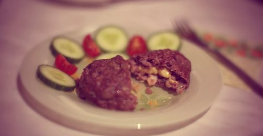 Ароматные зразы с белыми грибами и сыром