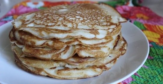 Деревенские блины на кефире