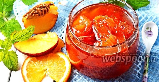 Варенье из нектаринов с апельсинами
