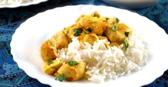 «Курица на закате» с рисом