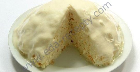 Торт на сгущенном молоке и сметане без выпечки