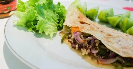 Веганская тортилья с киноа