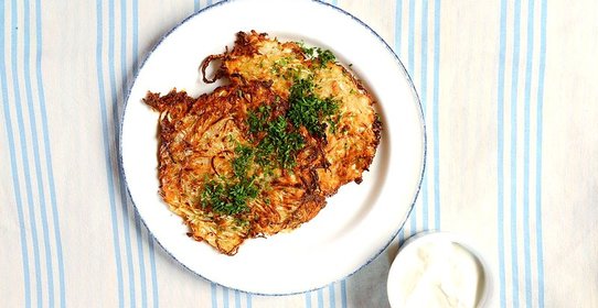 Драники с квашеной капустой