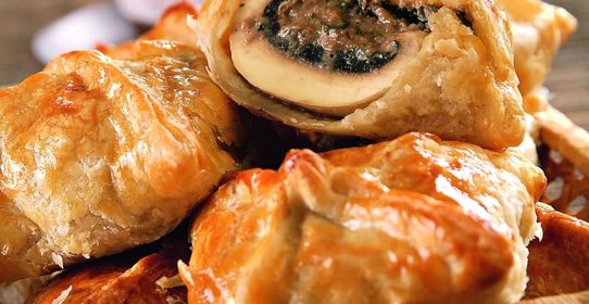 Пирожки с паштетом и грибами от Хлебного Дома