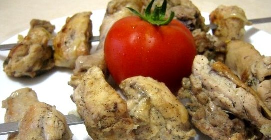 Шашлык из курицы с уксусом