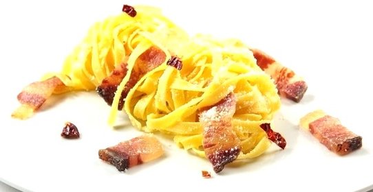 Тальятелле с беконом