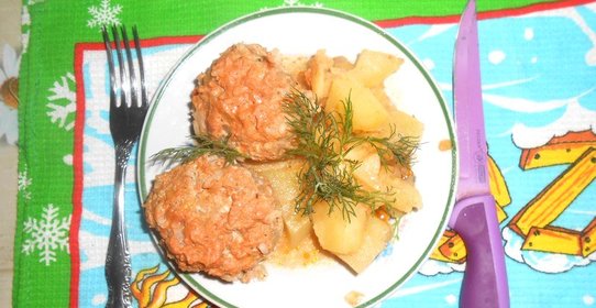 Ленивые голубцы с картофелем