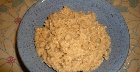 Овсяная каша с кокосовым маслом