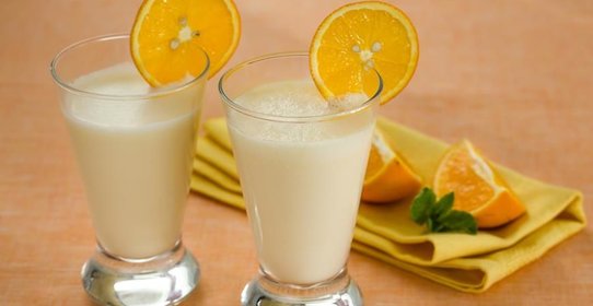 Апельсиновый молочный коктейль