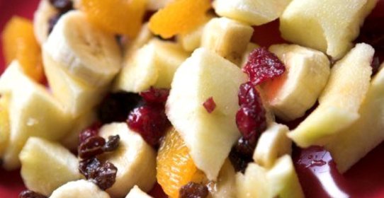 Горячий фруктовый салат