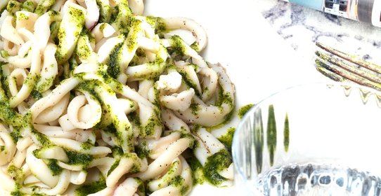 Лапша из кальмара