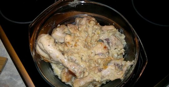 Куриные ножки запеченные в сметане