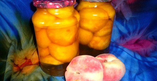 Персики в ванильном сиропе на зиму