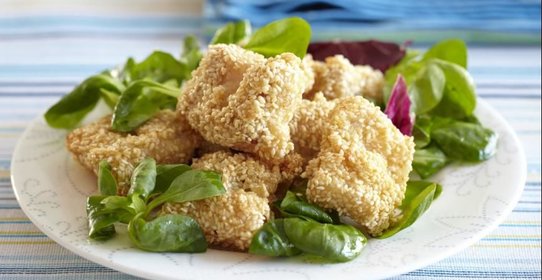 Рыба в кунжутной корочке