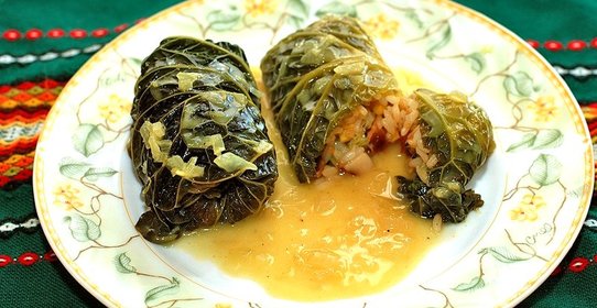 Голубцы с морепродуктами