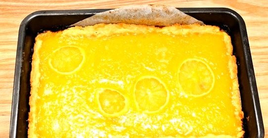 Быстрый лимонный пирог