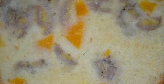 Апельсиново-банановая шарлотка