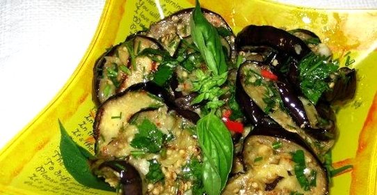 Баклажаны жареные маринованные суточные