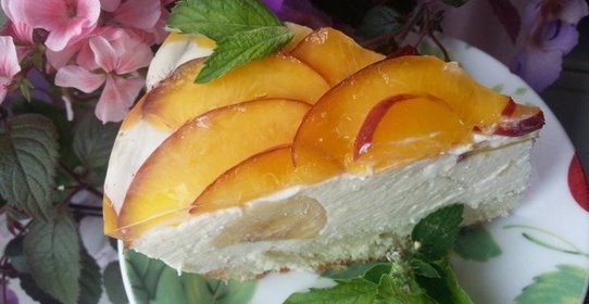 Творожный торт бланманже