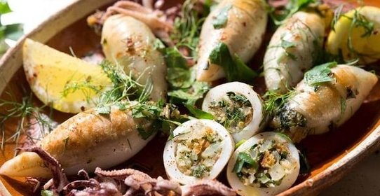 Фаршированные кальмары