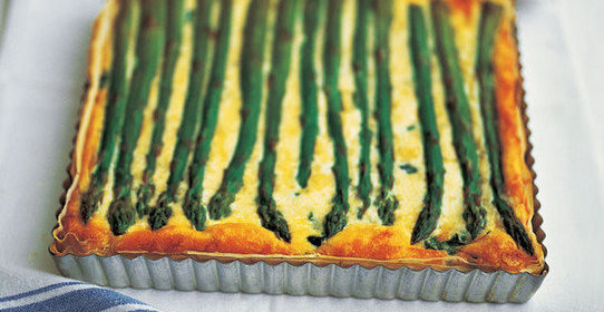 Картофельный пирог со спаржей