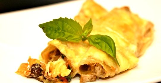Каннеллони с грибами