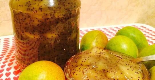 Варенье из груш с маком