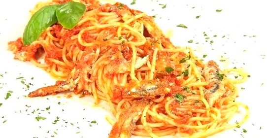 Спагетти с анчоусами
