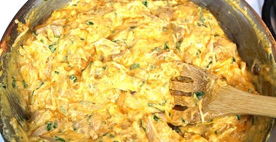 Курица с сыром и сметаной